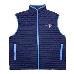 Toronto Blue Jays MLB lightweight Vest Light Blue + Navy Blue Extra Large XL